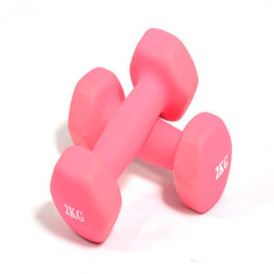 rubber coasted dumbbell